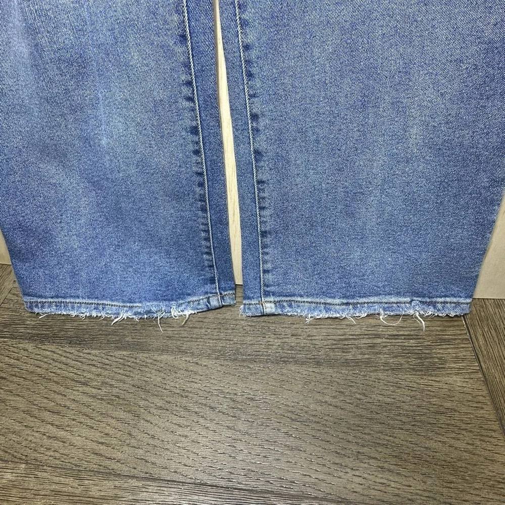 SO Super High Rise Wide Leg Jeans with Distressed Vintage Style Size 15 - Picture 5 of 10